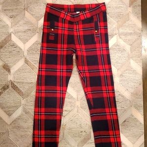 Janie and Jack red plaid pants.